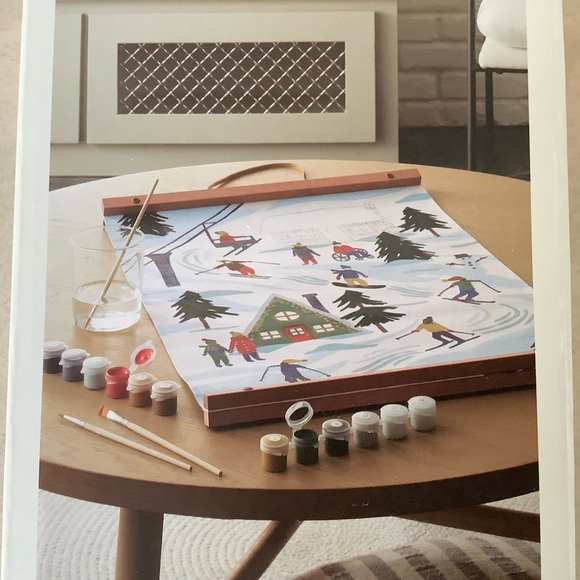 Hearth Hand Magnolia Ski Scene Paint-by-Numbers Art Kit - Picture 7 of 9